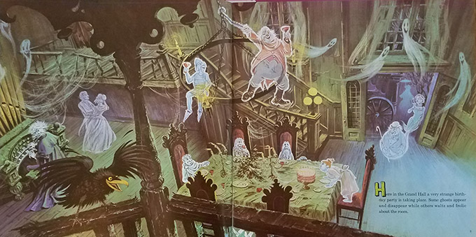 haunted mansion record illustrations