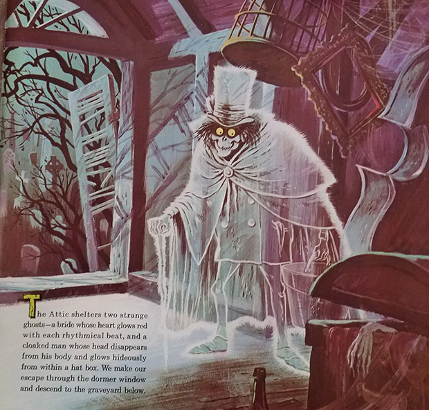 haunted mansion record hat box ghost